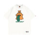 Fadenjue GRAF original brand BooGhost Cute Ghost 2.0 Earth Apple Orange Various Street Loose T-shirt Short Sleeve Black Devil 832# XL
