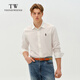 Teenie Weenie Men Bear Men and Women's Same Casual Shirt 2025 Spring New Lapel Fashion Long Sleeve Shirt White M