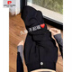 Pierre Cardin [3899 Collections] Pantalons de combinaison droite décontractés pour femmes 2025 Fémirations de printemps et automne grande taille Fat Mm haute taille tombant noire [printemps et automne tombant haut de gamme] petite personne 3xl / [145-160jin [Jin est égal à 0,5 kg]]]]