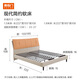 Xilinmen offline same style double leather bed Nia pro (meter) + white knight plus mattress 1.8*2 meters