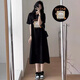 Nanbowan Mujeres embarazadas Summer Vestido de algodón puro de moda Falta de algodón de alas corta Camiseta de manga corta Cartoon Lazy Ins Trendy Long Falda larga Color de albaricoque (695 Modelos) M