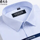 Camisa de manga corta para hombres Mayor Yager Summer Business Casual Profesional Wear Algodón Sin hierro Camisa de rayas de gran tamaño de mediana edad DX6622 39