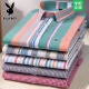 Playboy 100% puro de algodón puro guangdong Piting Camisa para hombres Summer de alta gama Nuevo estilo de mediana edad de mediana edad y jóven