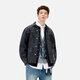 EVISU NUEVA SRAVER 2025 Big M Big M Wawe de mezclilla impresa 2eshtm5dj1048rxdn denim negro l