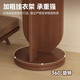 Angel Tree Rotating Dressing Mirror Full-body Flooring Mirror Household Bedroom Removable Vertical Fitting Mirror with Hanging Clothes Rack Integrated [Runtrack] Walnut 36*168 [Rotation + Storage + Hanging Clothes]