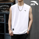 ANTA Sports Vest Men's Sleeveless T-shirt Men's Summer Basketball Training Wear Fitness Running Quick-Drying Clothes 7123-2 Pure White L