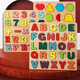 Baby Early Education Cognitive Hand Grab Board Puzzle Infant and Child Number Pinyin Letters Match Building Blocks Toy Panel Pinyin Letters [26 Thick Model] Cognitive Board