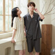 Shaqian's new couple pajamas, summer cool cotton jacquard short-sleeved home clothes for men and women, can be worn outside, casual suits