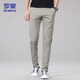 Pantalones de Romon Summer Slim Casual Pants casual de moda Pantalones de pies de moda para hombres Pantalones de hombres versátiles