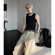 
Digada Sleeveless T-shirt Men's Summer New Sports Fitness Vest Trendy Brand High-end American Base Shirt Underwear T-shirt BNGYL-7100 Black XL