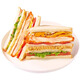 Banya Sister Sandwich Bread Nutritious Breakfast Meal Replacement Chicken Bacon Sandwich Toast Fully Filled Instant Snacks Whole Box [12 Boxes in Total] 4 Flavors Family Photo 1050g