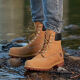 添柏岚（Timberland）男鞋大黄靴马丁靴男工装靴徒步鞋登山鞋牛皮防泼水劳保鞋作战靴 10061 41 男码(255)