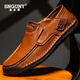 
SNGUNY high-end light luxury brand casual shoes men's 2025 spring new Doudou shoes men's cowhide leather business leather shoes men black [9916 four-season model] 38 (240mm)