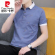 Pierre Cardin Cardin Summer Men's Short à manches à manches Polo T-shirt T-shirt à mi-manche T-shirt Casual Casual T-shirt Black Qy679 M 100-120Jin [Jin est égal à 0,5 kg]