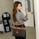 Pierre Cardin Frauenhandtasche große Kapazität Eins Schulter -Crossbody -Tasche Tasche vielseitige Mama -Tasche Frauen Urlaubsgeschenk für Freundin Brown/Gelbbraun 340*135*260 mm