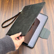 Yaluge 2017 iPad pro12.9 inch protective case A1584 old generation 2 generation por12.9 Apple flat panel 1670 rotary support ML0R2CH business men's leather case handheld brown-with bracelet [with explosion-proof tempered film] 2017/2015 iPad P