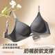 Langsha Unterwäsche Frauen kleine Brüste sammelten einen hohlen Mark ohne Stahlring, ohne dass ein Stahlring anhebt und nach oben hebt, um schlagende und schlafende Brüste sexy Bra Blumengrau M (34/75) 90-110jin zu verhindern [Jin entspricht 0,5 kg]