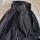 Semir Spring- und Herbstwindproof-Jacke Drei-in-eins-Windmantel wasserdichte Regendichte im Freien im Freien mit schwarzer großer Reitkleidung 6628 Dunkelblau regulär m