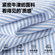 MINISO Oxford Spun Striped Long-Sleeved Shirt for Men 2026 Spring with Cuban Collar Jacket Trendy Brand Loose Boyish Shirt Oxford Spun Long-Sleeved Striped Gray and White Strips 2XL /185 (Weight 160-180Jin Jin is equal to 0.5 kg)