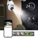 
Xiaomi Wolf HD outdoor camera waterproof mobile phone remote wireless wifi monitor 360 degree no dead angle gauge rotation no dead angle 4g ​​network panoramic voice conversation outdoor upgrade power outage monitoring + memory card
