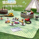 Climbing mat picnic mat outdoor moisture-proof mat portable floor mat picnic cloth ins camping mat picnic essential supplies green leaves waterproof/non-stick grass Oxford cloth 150*200cm