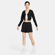 耐克（NIKE）女子中腰短裤秋季运动裤梭织勾勾休闲刺绣FV6623 370地平线绿/帆白 XS
