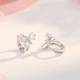Qianshengyuan Laofeng New S925 Sterling Silber Sweet Bogen Ohrschnalle Licht Luxusstil Design einfacher Zirkonohrring Ohr Ey691 Roségold