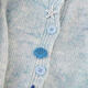 
She Chi Beaded Sweater 2025 Autumn New Women's Sweet Style Design Button Round Collar Top