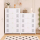 Yushili steel shoe cabinet household entrance breathable dustproof shoe rack floor large capacity door tilt cabinet corridor storage cabinet white 5 door 10th floor-1695*600*350mm