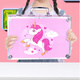 伊贝智画笔绘画套装画板儿童玩具小女孩7-8-12岁益智实用小朋友生日礼物 【手提铝盒】豪华套装-独角兽 三五4-6-8-10-12岁益智61礼物
