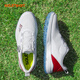 Southport golf shoes 25 autumn men's shoes are light and stable, using British Coats waterproof stitching, TPU soles, white and black, free socks with an order 42