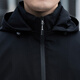 
JEEP SPIRIT Jeep American Pilot Removable Hooded Casual Jacket Men's New Spring and Autumn Men's Windproof Loose Jacket Black XL