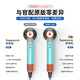 Dr. Lightspeed Huaqiangbei Original 1 1 Bladeless high-speed hair dryer for home silent negative ions high power hair dryer hair care high wind hair dryer ranking No. 1 azure blue purple upgraded intelligent temperature control five air nozzles - double hair conditioner / 5 seconds quick drying German quality brand new second generation