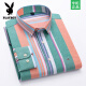 Playboy 100% puro de algodón puro guangdong Piting Camisa para hombres Summer de alta gama Nuevo estilo de mediana edad de mediana edad y jóven