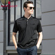 
Mengtejiao imported bright silk / counter style / men's T-shirt 2025 summer new thin cool breathable anti-wrinkle short-sleeved POLO shirt 9195 burgundy XS (155) 2 sizes