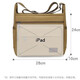 Yupinjia thickened canvas tool bag large capacity plumber wear-resistant dirty messenger bag multi-functional decoration electrician bag tool bag khaki