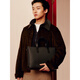 Jinlilai New Men's Men's Motspèdes Business Business Luxury Luxury Hands Business Office Office Multi-fonction Multi-fonction Sac d'ordinateur Sac de trajet [Gray foncé A Style] FC103016-165 13 pouces