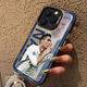 Xinni ist für C-Ronaldo-Mobilfunk-Hülle Geste Apple 16Pro/14/13/12/11/15PROMAX/Anti-Fall 7P/XS Mobiltelefon Hülle Farbe Silber Lazy Black-Cy673c Ronaldo Mobiltelefon Geste Apple 14Promax