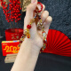 BEIYIPIN Cadena de colgantes de teléfonos móviles 2025 Nuevo modelo Qianfu Zhaocao Cadena de telefonía móvil Muñecida para mujeres Muñecas para mujeres Lanyard resistente Decoración de colgantes de colgación de colgantes resistente duradera