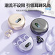 QY [2025 new top-end model] Bluetooth headphones ear clip type bone conduction concept ear hanging wireless open type not in-ear sports running invisible noise reduction AI suitable for Huawei Black丨Pulse Directional Sound Transmission丨High-frequency oscillator