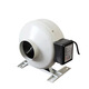 XMSJ Custom R12590W Rotor externe Fébrure d'échappement fumée ventilateur d'échappement industriel Coaxial Bas bruit ventilateur centrifuge CDR2E-150 220V (nouveau noir)