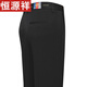 Hengyuanxiang casual pants for men's spring and autumn new style business loose straight elastic non-iron suit pants daddy long trousers 9853 navy blue summer thin style 29 2 feet 2 waist circumference