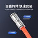 EXSN 304 stainless steel pneumatic quick-plug straight connector PU-4/6/8/10 air pipe quick docking high-pressure resistant metal connector PU-6