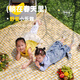 Arctic wolf picnic mat outdoor camping picnic thickened portable moisture-proof mat wear-resistant large size tent mat beach mat