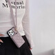 Tongrubi Crossbody Lanyard iPhone16 Strap Mobiltelefonhülle für Apple 15Promax mit Wechselkartenbeutel integriert 14 Diamantring Schnalle Flip Mirror Black Card Bag iPhone16Promax