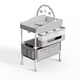 DEARVADER diaper table baby care table portable multi-functional foldable bathing baby bed diaper changing touch table basic toy model - light gray