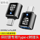 怡发适用于保时捷卡宴Macan718车载Typec转USB充电转换器数据线转接头 保时捷-银色2个【带灯款】