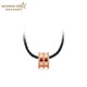 Xuecong fashionable small waist 18K gold pendant couple style clavicle chain necklace birthday gift for girlfriend 700334 large plain version male small waist -700365-(approx. 3.1