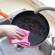 Oil-removing dish towel, wood fiber dishcloth, oil-removing rag, thickened sponge scouring pad, oil-removing 3-pack, random colors
