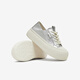 Tata Thin White Shoes для женщин 2025 Весна Новые дышащие ботинки для женщин повседневная обувь CT701BM5 Серебро 37
